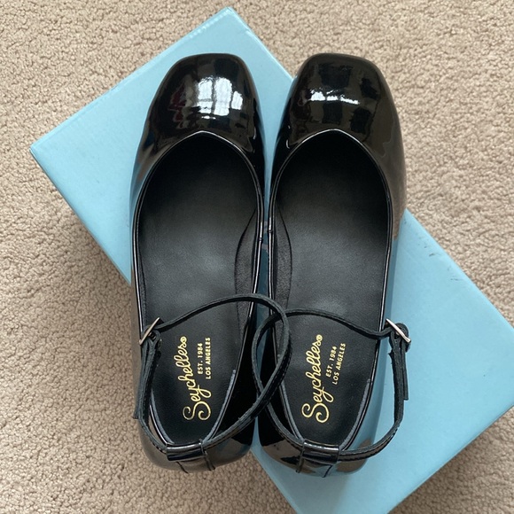 NWT Seychelles Pumpkin Flat in Black Patent Leather - Picture 7 of 7